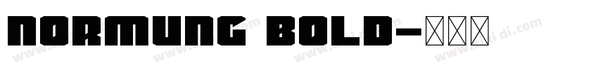 normung bold字体转换